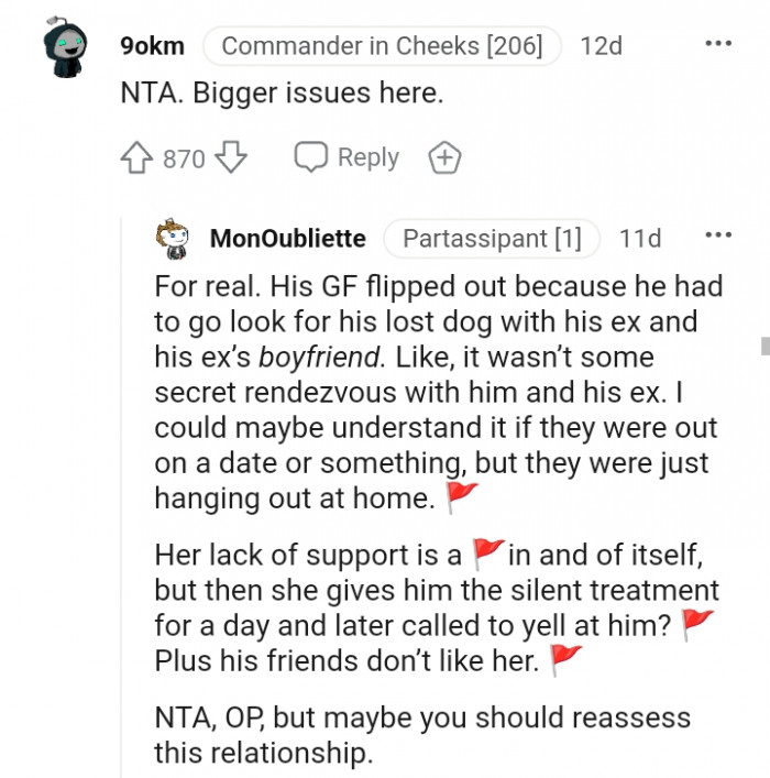 5. She gives him the silent treatment