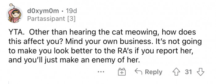 "How does this affect you? Mind your own business!"