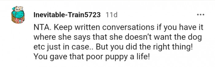 You did the right thing