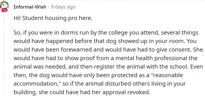 Student housing pro says: