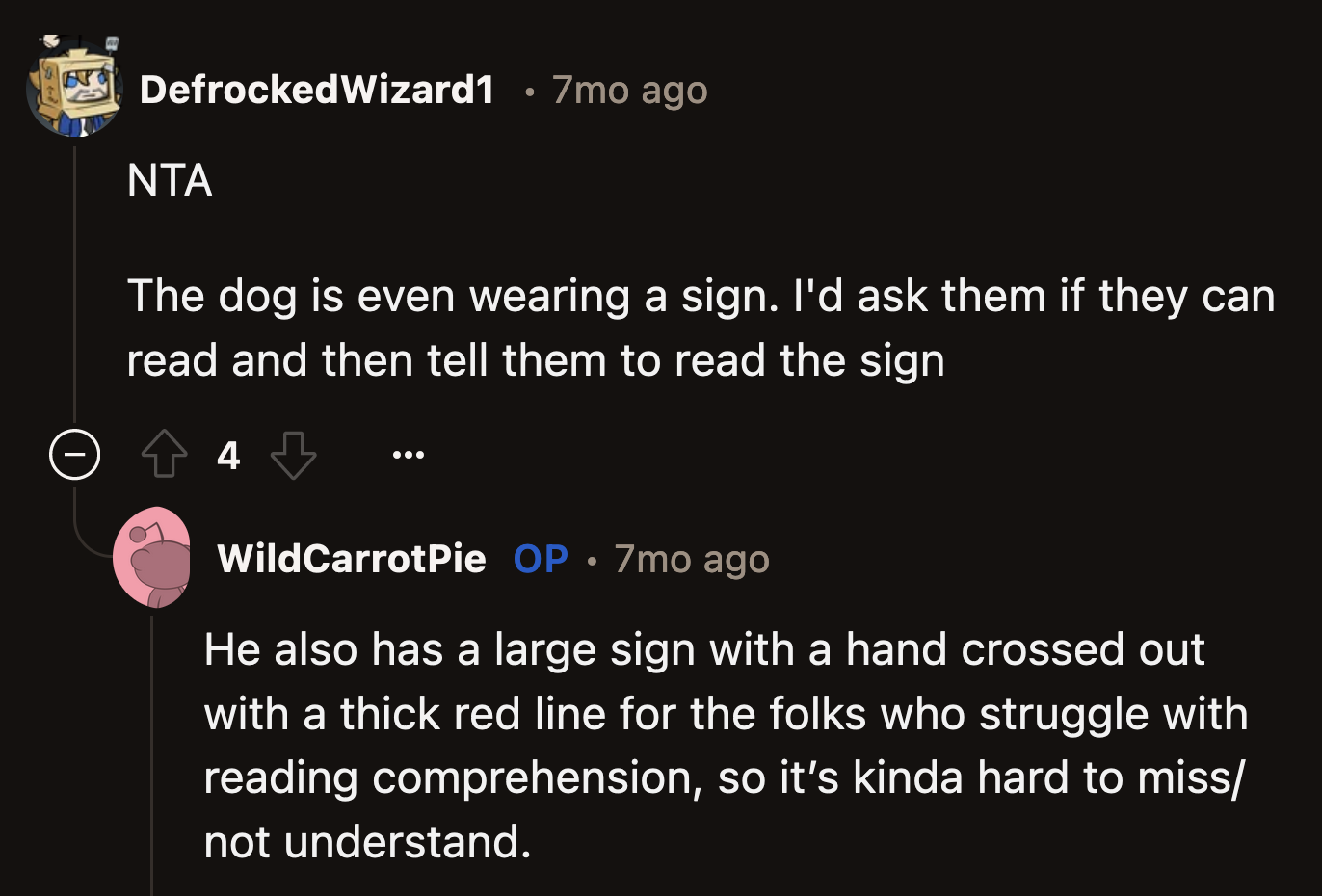 There was even a symbol in case they missed the warning on the vest. There was no excuse, especially after OP repeatedly said no.