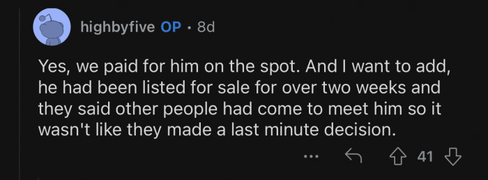 It wasn’t a last-minute decision for the owners.