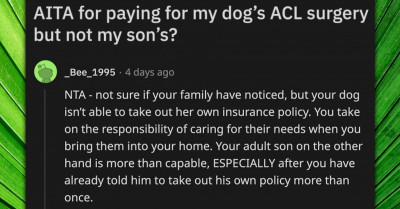 Devoted Mom Questions Her Priorities After Paying For Her Dog's Expensive Surgery When She Can't Afford To Do The Same For Her 26-Year-Old Son