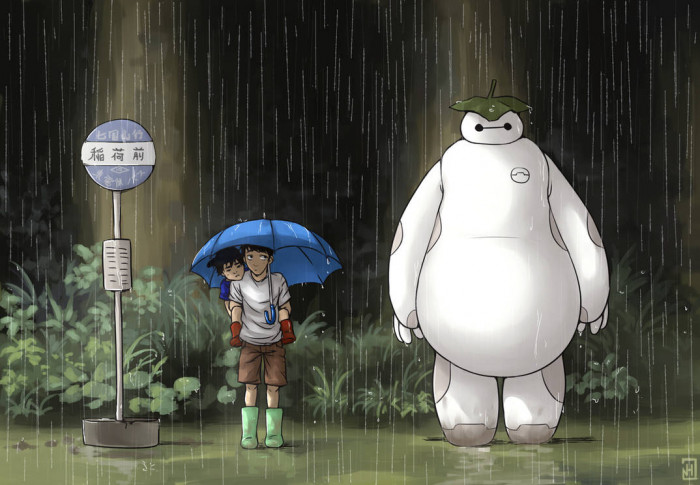 14. Big Hero 6 + My Neighbor Totoro