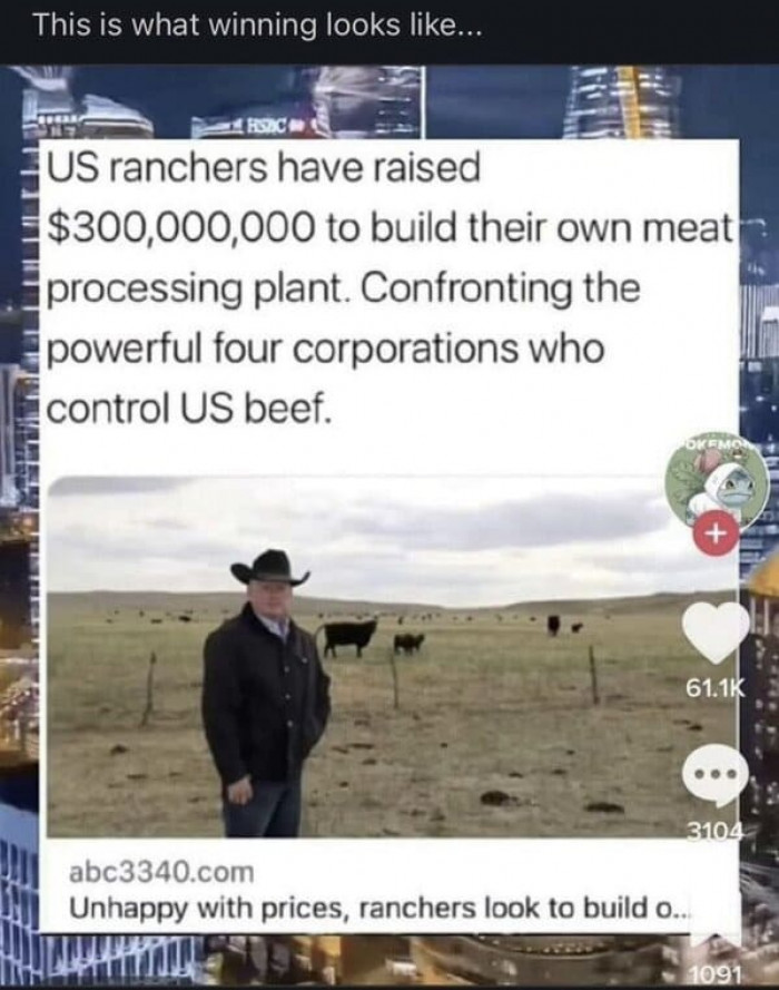 5. The ranchers are unhappy with the prices