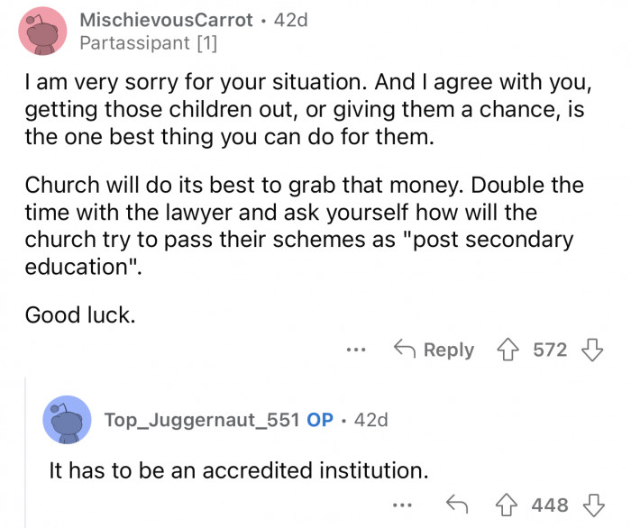 OP is doing her best to help her nieces.