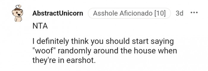 What this Redditor expects the OP to do