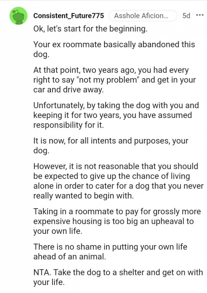 There is no shame in putting your own life first