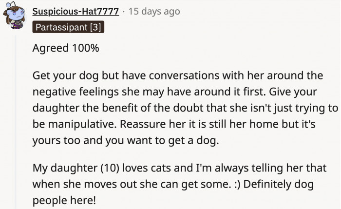 OP could try talking to her about it, touching on topics such as these