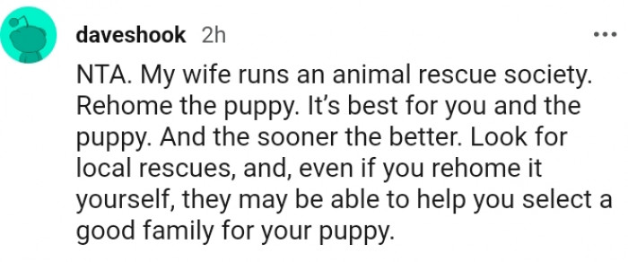 18. It's Best for You and the Puppy