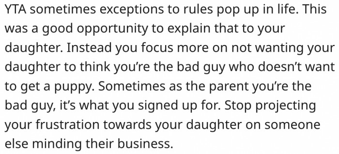 21. There are exceptions to rules.