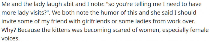 You need to have more visits from ladies