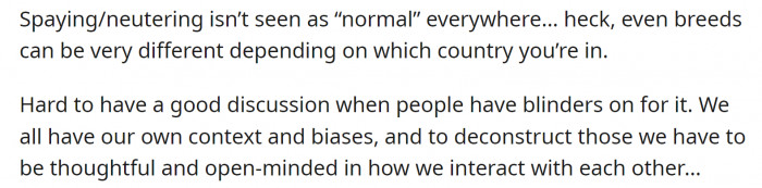 We all have to be open-minded