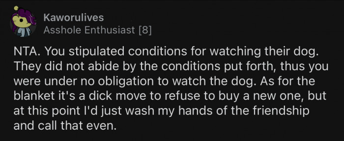 OP should reconsider their whole friendship.