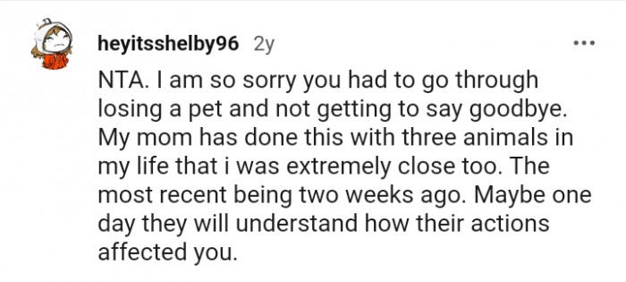 One day they'll understand how their decisions affected you