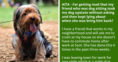 Redditor's Dog-Sitting Friend Keeps The Dog For Too Long