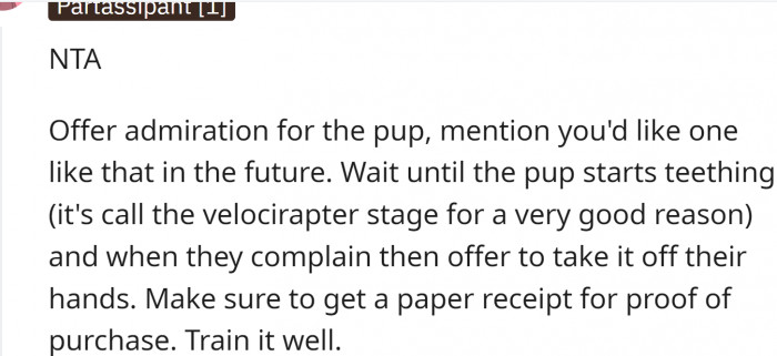 Maybe OP should wait a bit: