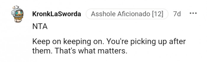 You Are Picking Up After Them