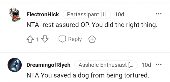 15. You did the right thing and it's best for the dog