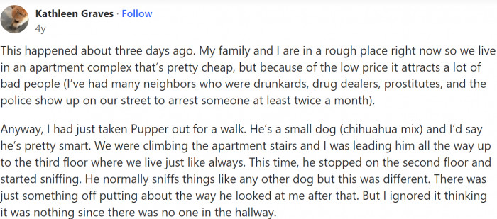 One woman shared her experience