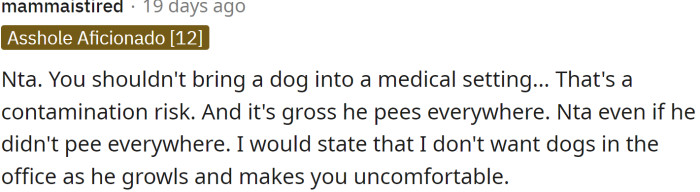 The bottom line is - it would be bad even if he didn't pee everywhere.