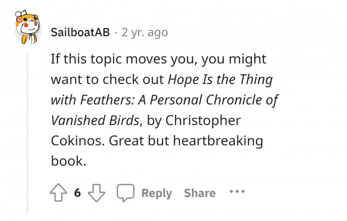 18. I can't help myself from reading these types of books even if they break my heart.