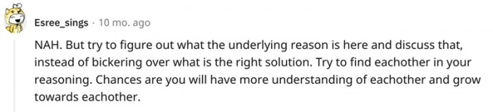 Now, here's some constructive advice: