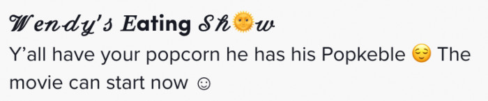 12. Everyone's got their treats, so let the movie begin