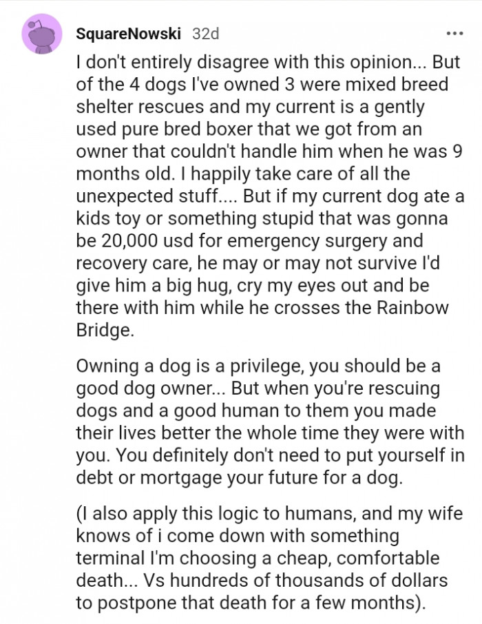 This Redditor doesn't entirely disagree with the OP