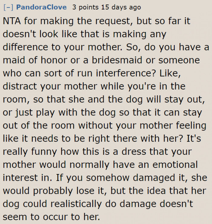 A distraction would help.