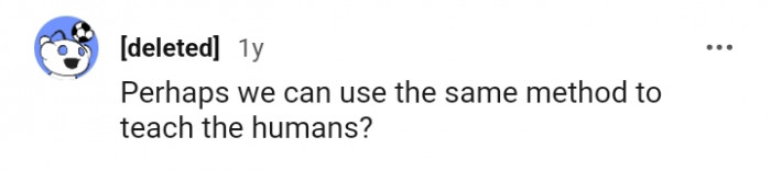 Using the same methods to teach humans