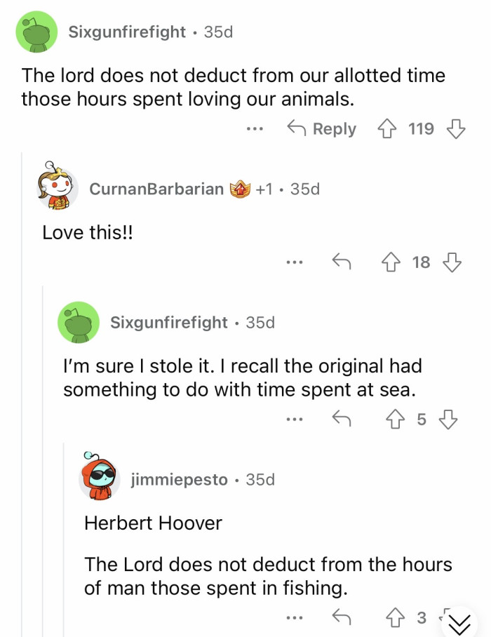 "Those hours spent loving our animals."