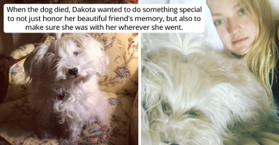 Dakota Fanning Makes Sure She Always Has A Memorial Of Her Late Dog With Her