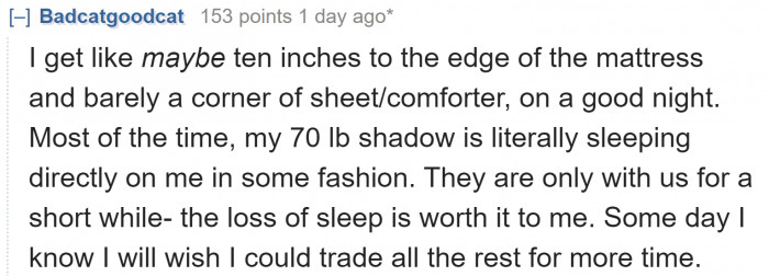 This person can relate because the same thing happens to them.