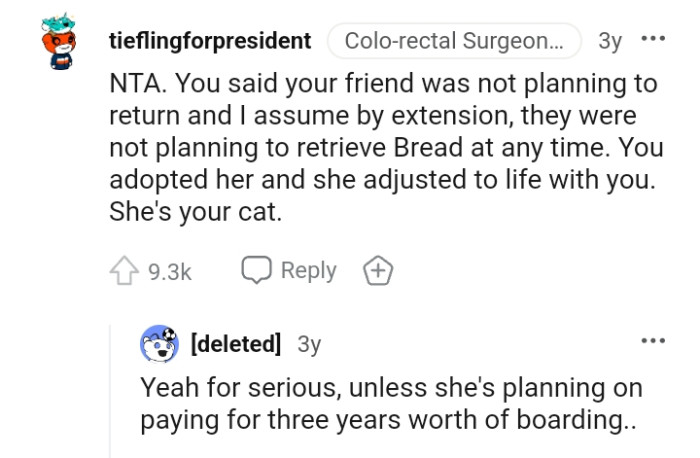 You adopted her, and she adjusted to life with you