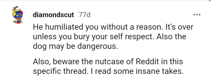 The Dog May Be Dangerous