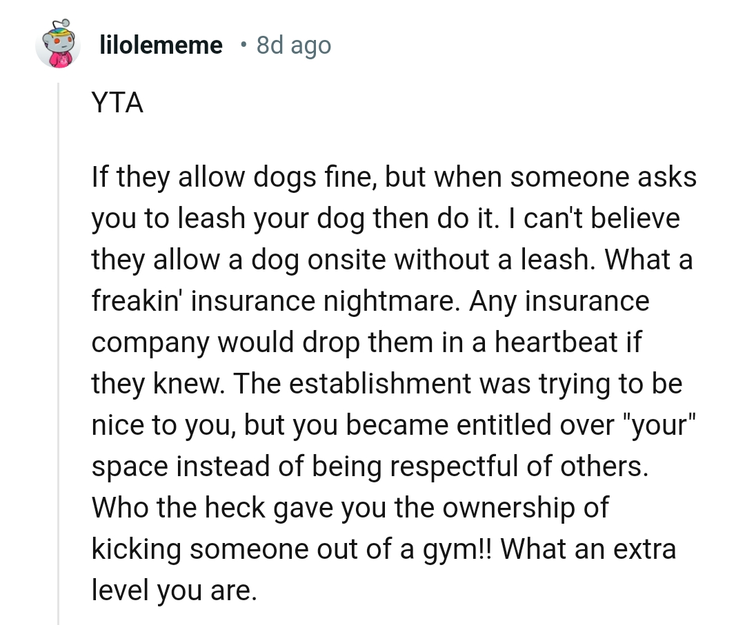 They were trying to be nice to the OP