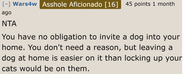 Yet the guests are obligating him. Yikes!