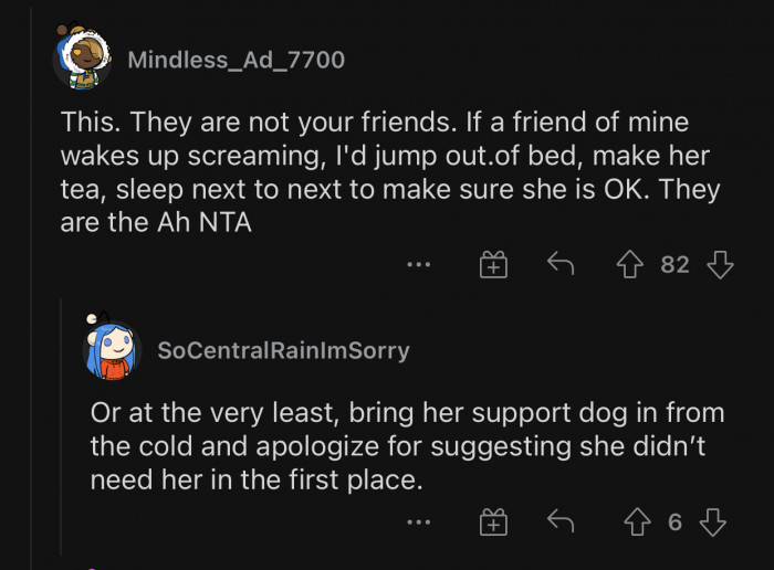 Any decent human being would have done the same.