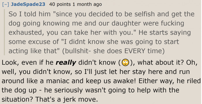 People are getting pissed off at the husband's actions and attitude.