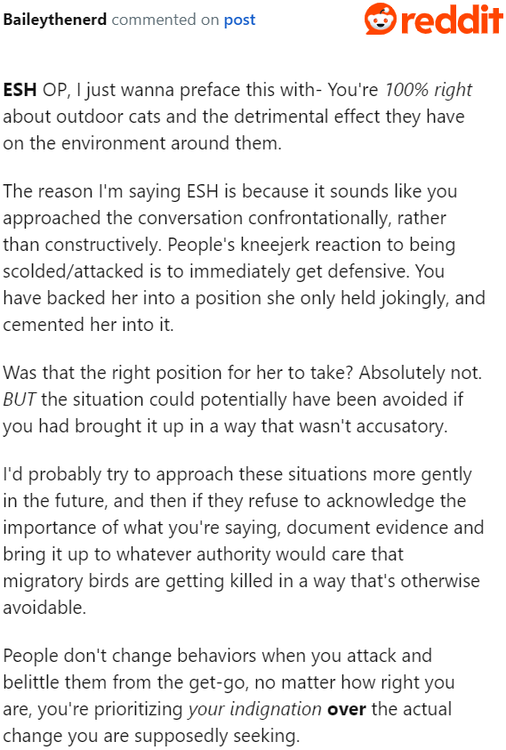 A user tells the OP that while he is 100% correct, his approach was confrontational, making him also an a-hole.