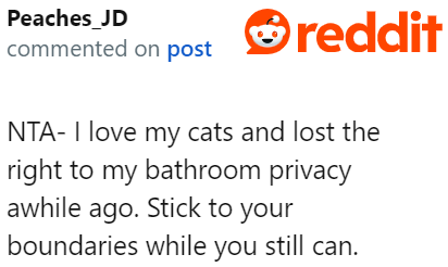 He needs to draw the line before the cats get used to crossing it.