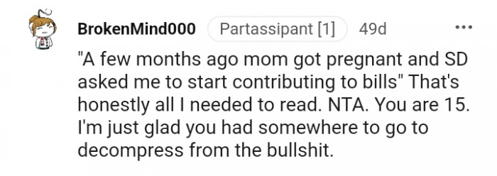 1. All this Redditor needed to hear to conclude