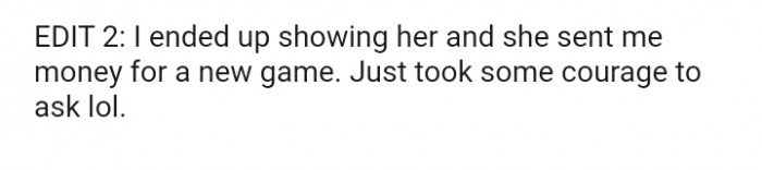 Here is the second edit the OP added later on, and it serves as an update