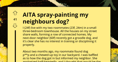 Redditor Spray Paints Neighbor’s Dog After It Keeps Coming Into Their Yard