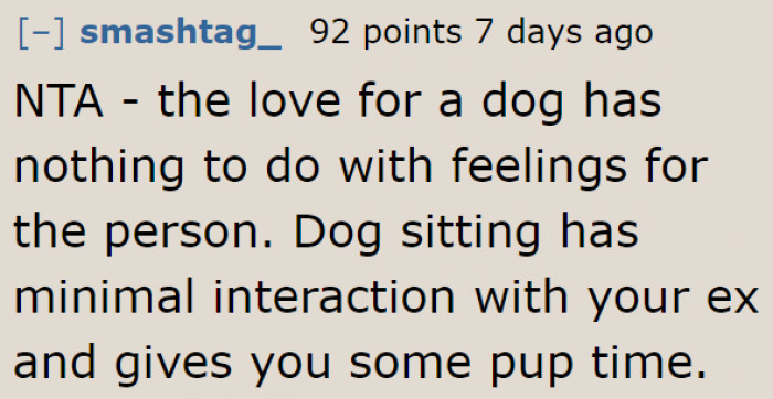 There's not much interaction with the ex in such a situation. Why consider it cheating?
