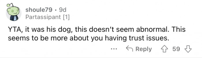 Online news article screenshot showing a couple dispute about saying goodbye to a dog