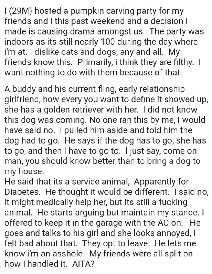 The party was indoors as its still nearly 100 during the day where he's at