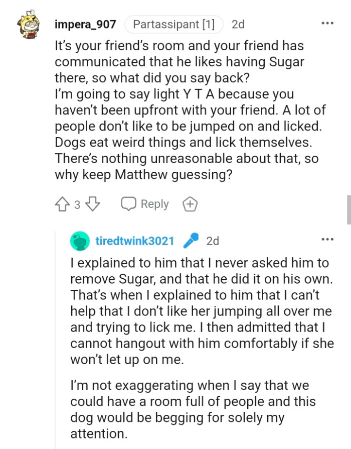 Dogs eat weird things and lick themselves