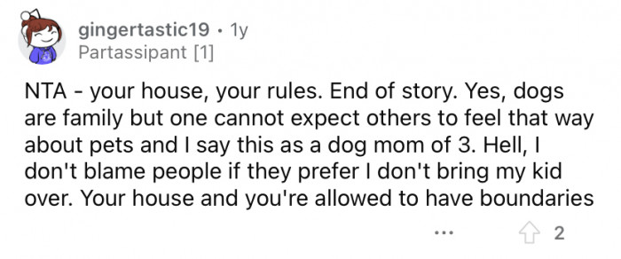 "You're allowed to have boundaries."